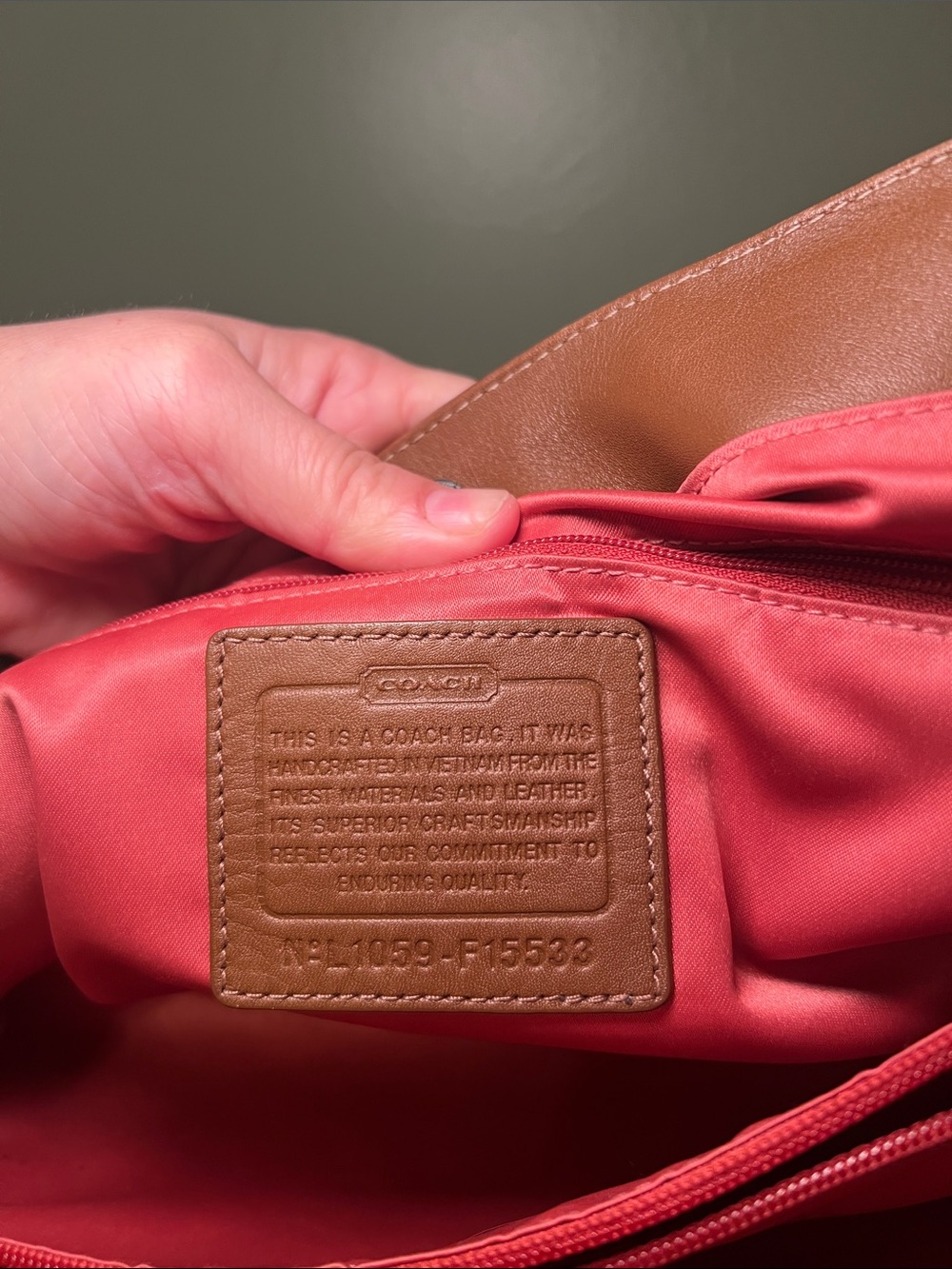 Coach Penelope Signature Jacquard Shoulder Tote with Brown Leather Trim - Picture 12 of 14